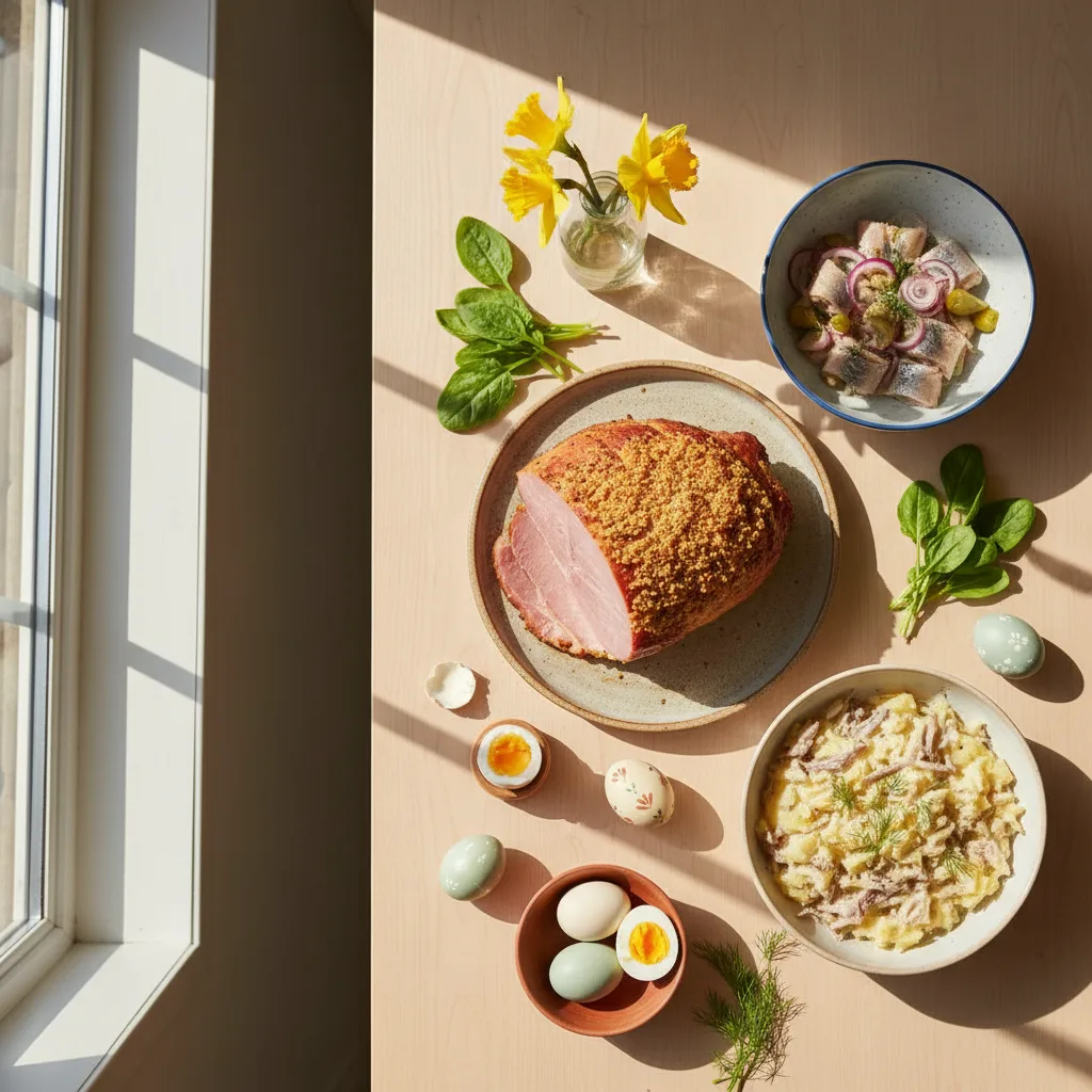 Påskmeny 2026 — komplett veckomeny för påskveckan