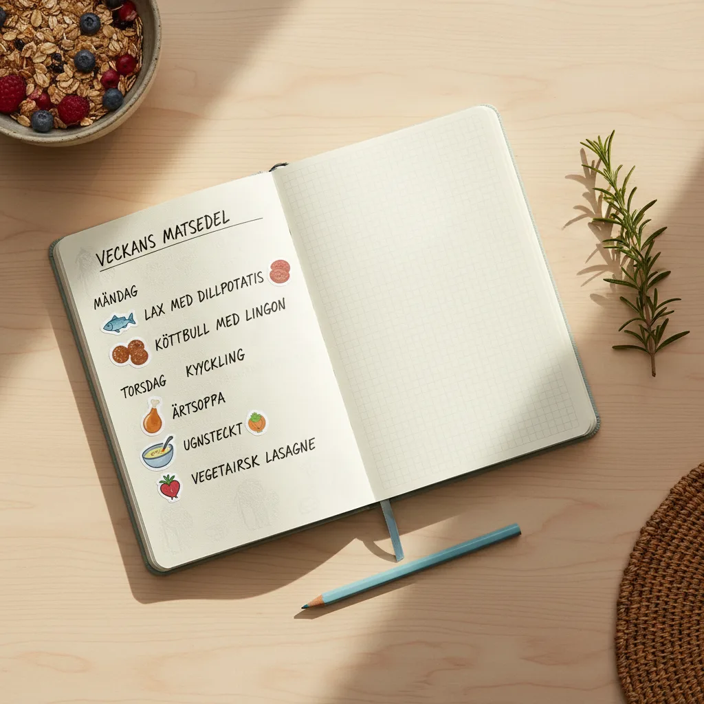 Veckans plan — överskådlig och enkel