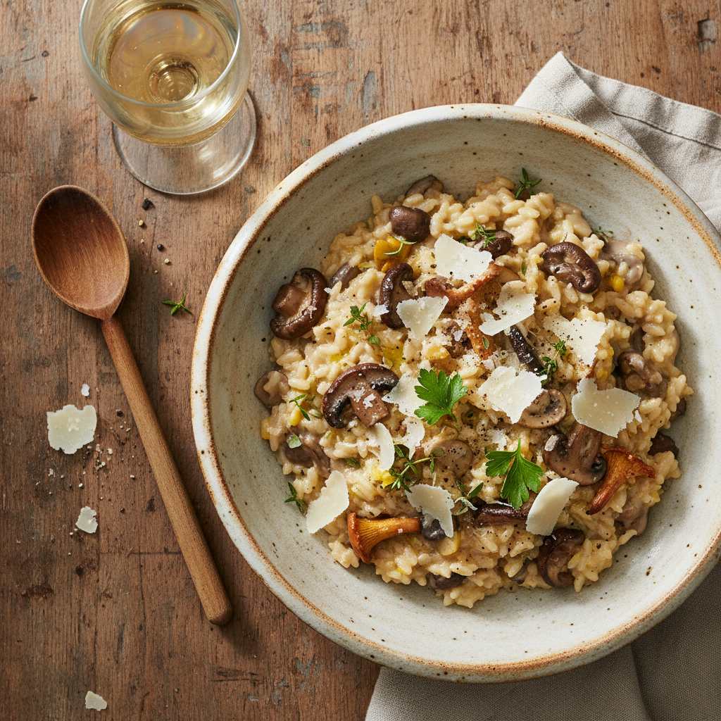 Vegetarisk Svamprisotto