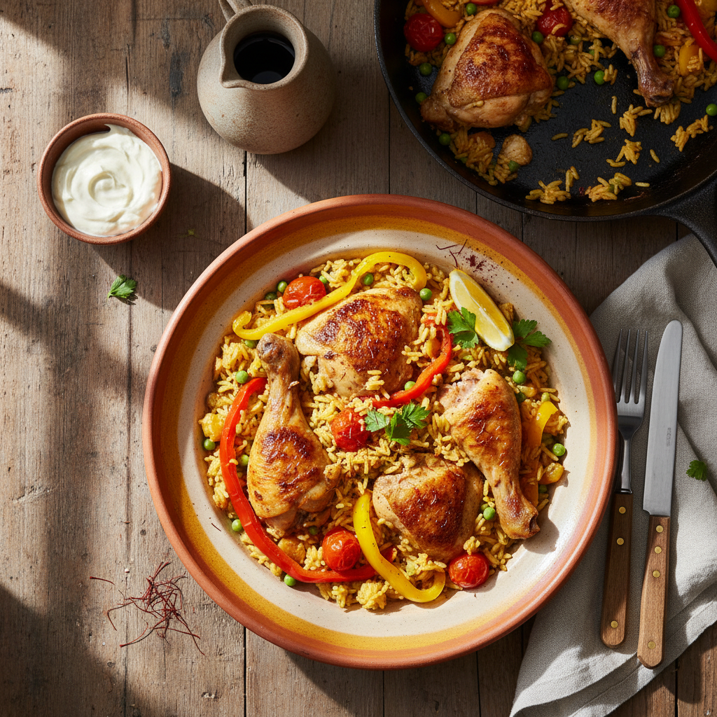 Spansk Kyckling och Ris (Arroz con Pollo)
