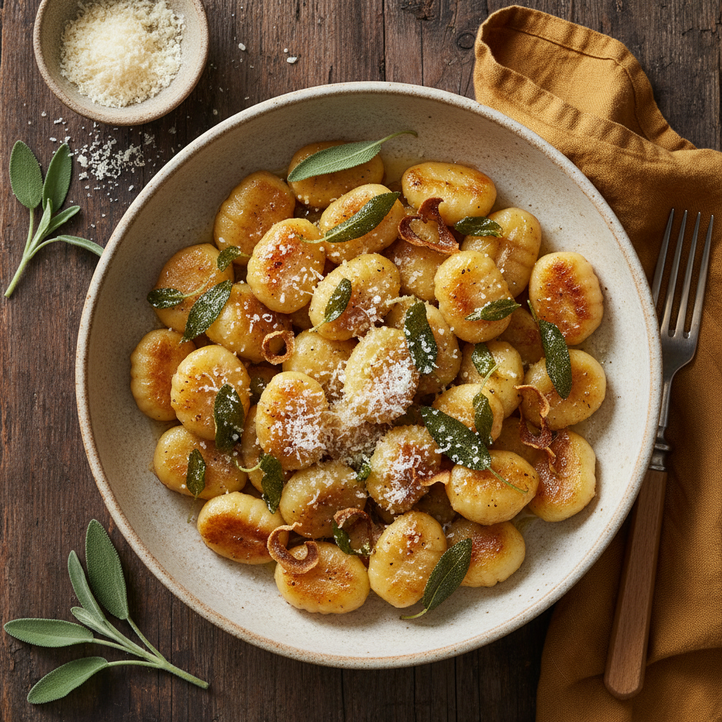 Gnocchi med Salvia & Smörsås