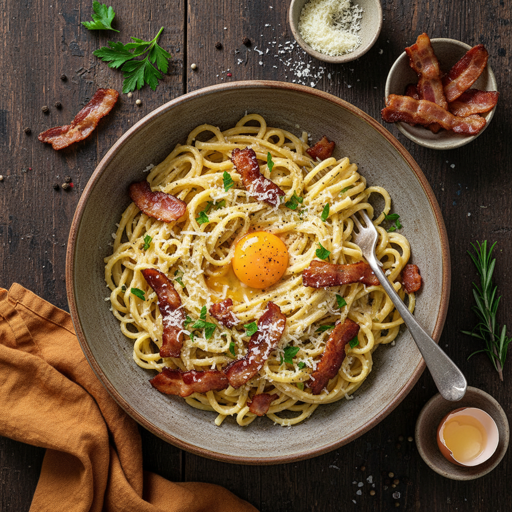 Krämig Pasta Carbonara