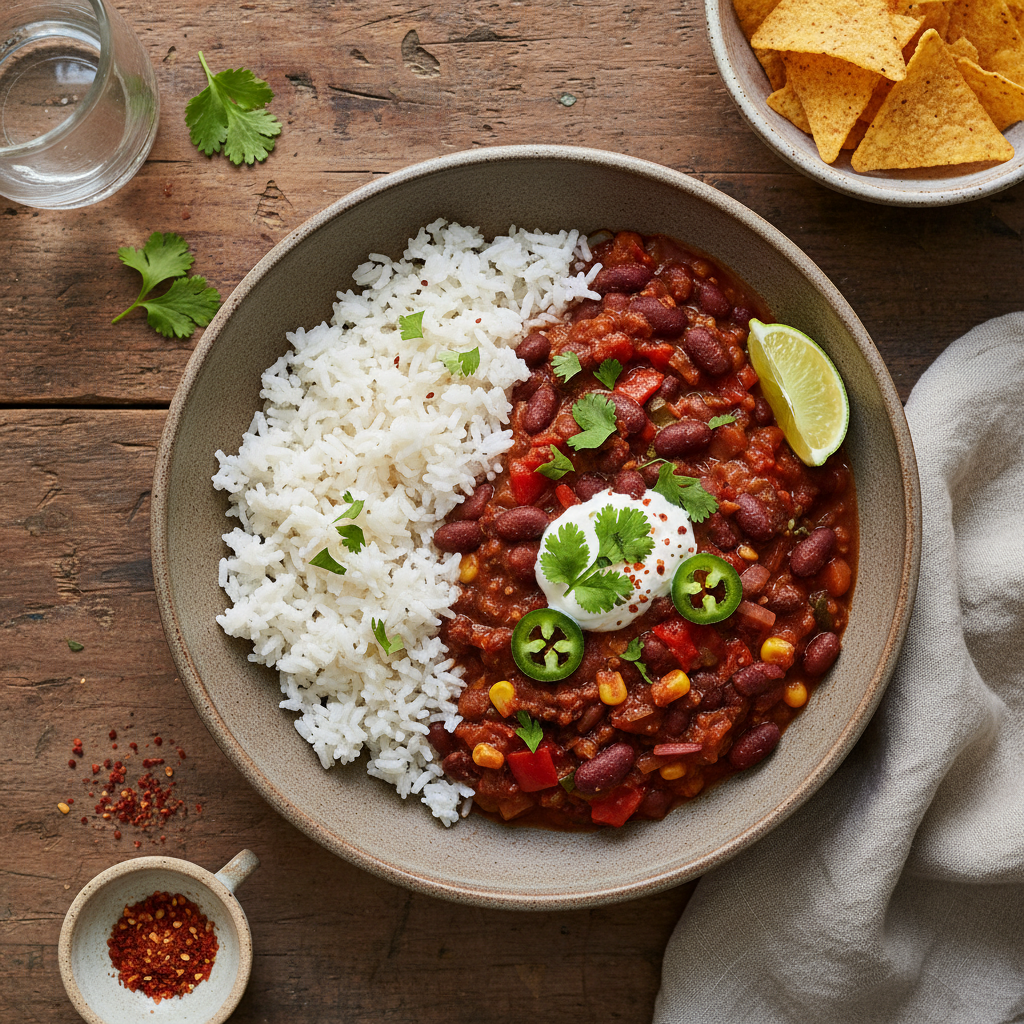 Mexikansk Bönchili med Ris