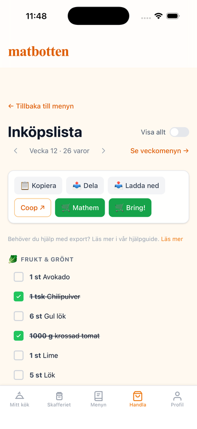 Inköpslista